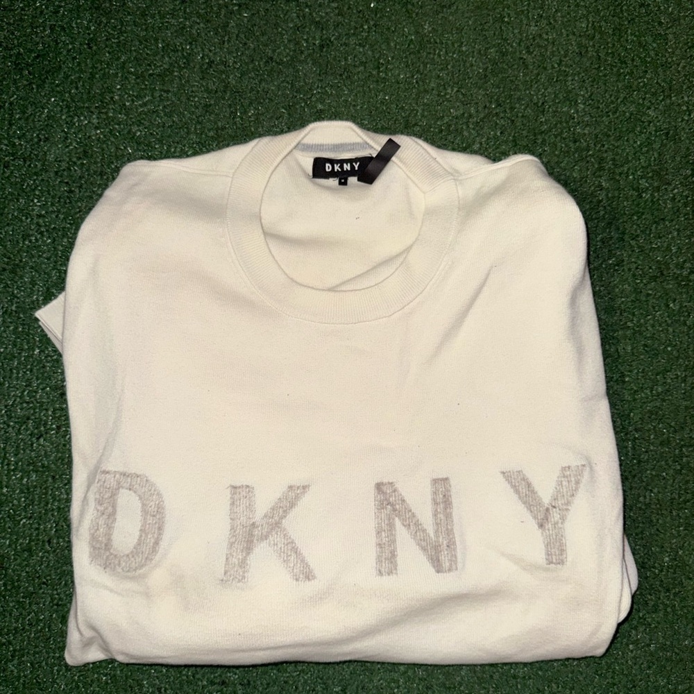 DKNY Cream Logo Sweatshirt